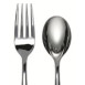 Metallic Silver Plastic Cutlery